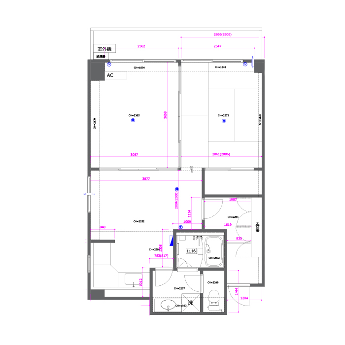 リノベーション前の図面です