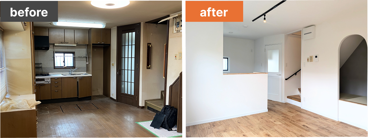 before-after対面キッチン