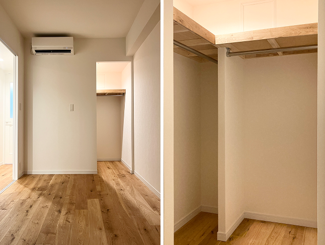 リノベーション後の寝室