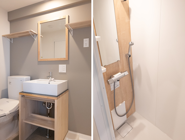 リノベーション後の浴室