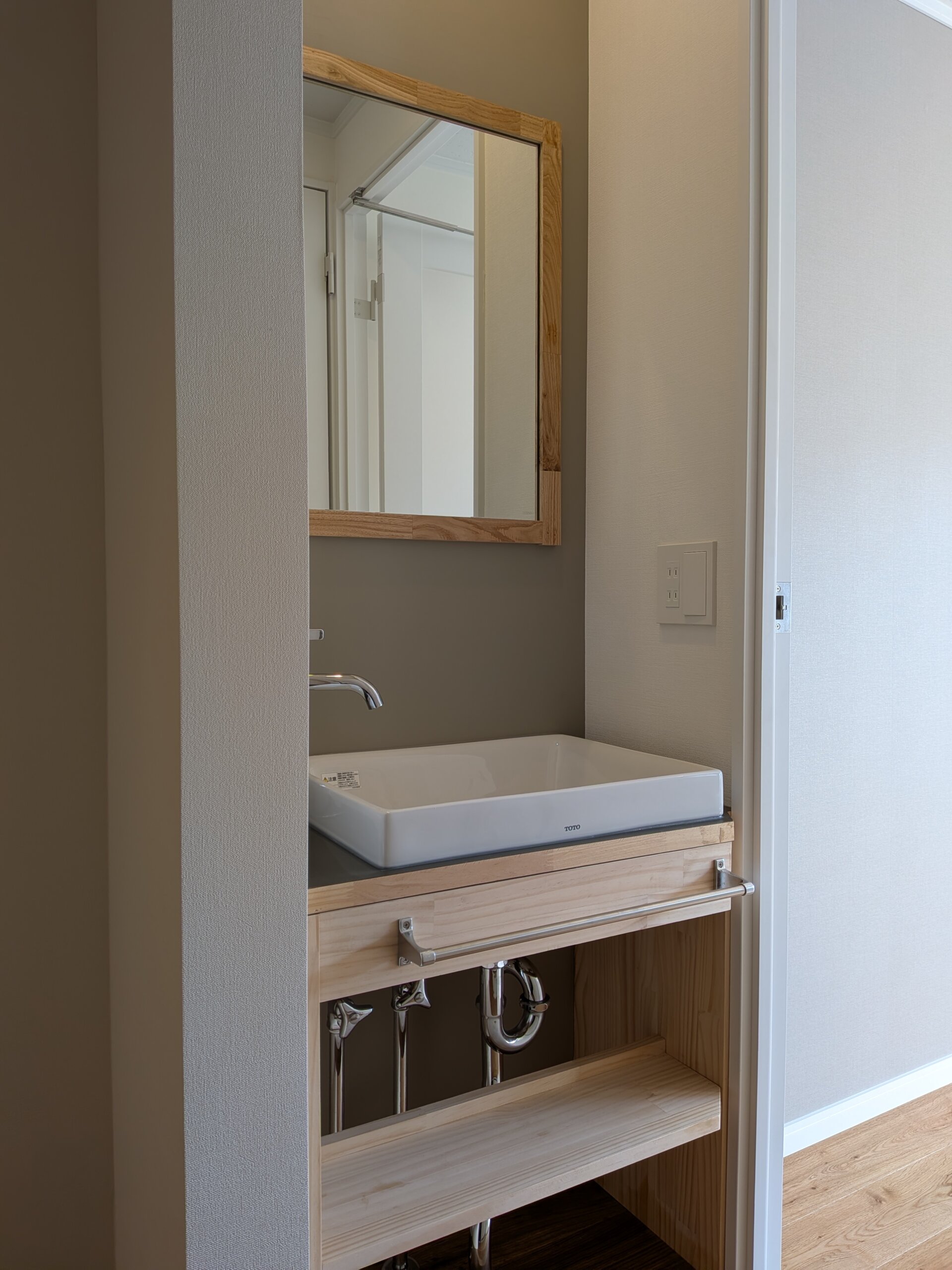 リノベーション後の洗面台