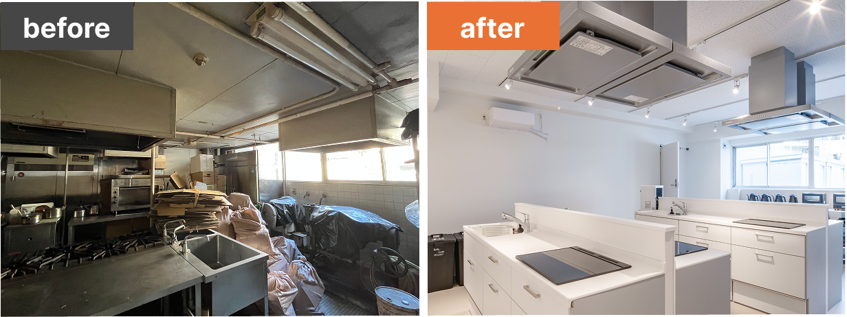 キッチン before/after