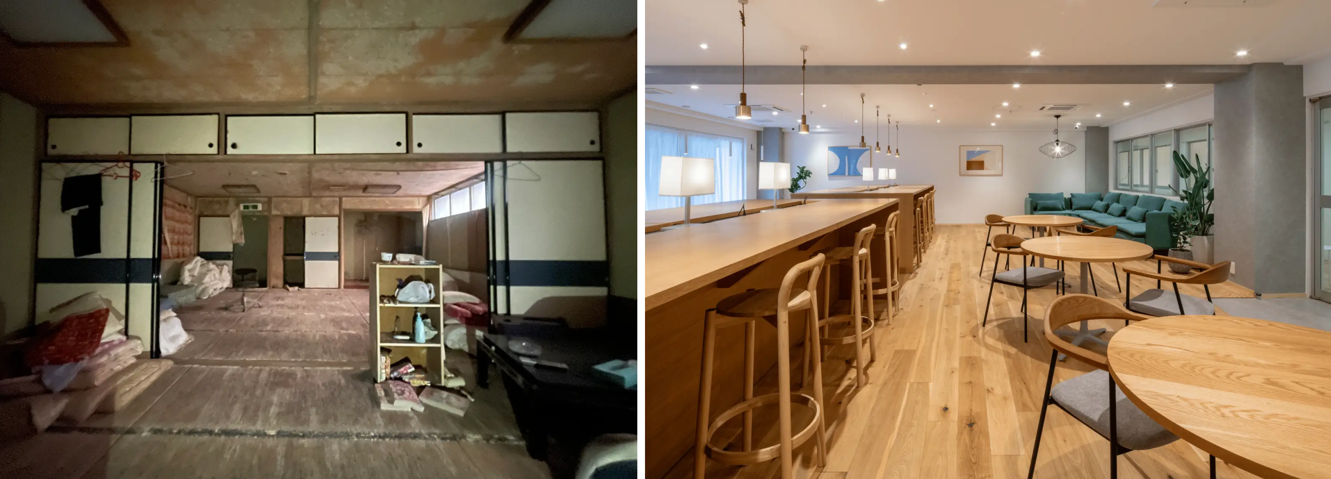エントランス before/after